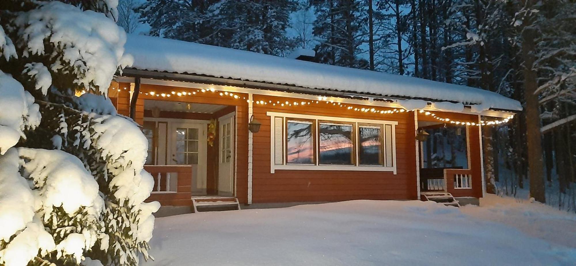 Korvala Log Cabins Экстерьер фото